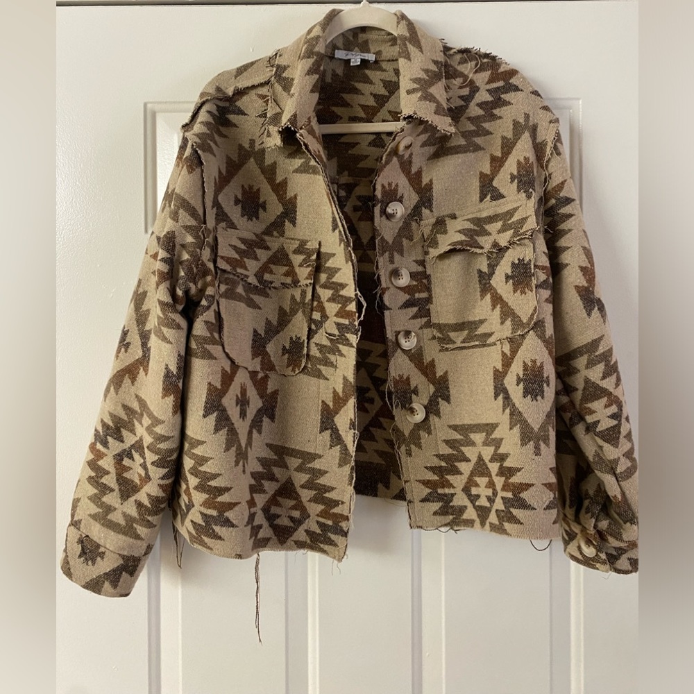 VICI Pocketed Button Down Woven Jacket | Size Medium | Never worn